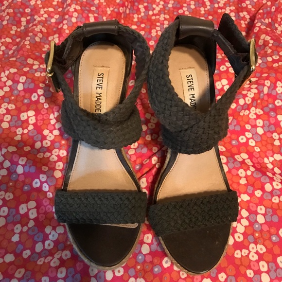 Steve Madden brown wedges size 6.5 - Picture 4 of 6